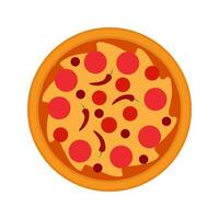 pizza food simple icon design vector