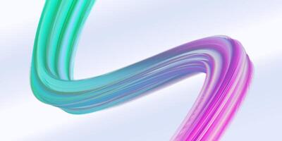 Gradient design background with wave brush lines, green and purple color combination vector