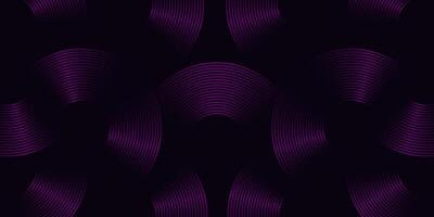 modern abstract design featuring curved, concentric purple lines on a dark background vector
