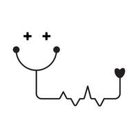stethoscope character design, simple design vector