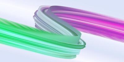 Colorful graphic design background featuring a purple and green line with many different colored vector