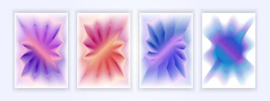 Gradient cover abstract design background vector