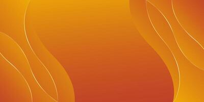 an orange and yellow background with wavy lines vector