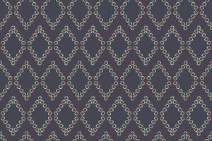 Eastern seamless pattern. Moroccan Texture of various vertical rhombus, squares. Geometric shapes.Traditional oriental elements. Decorative mediterranean eastern ornaments on black background. vector
