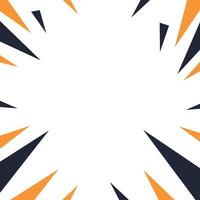 Dynamic Comic Style Background with Sharp Orange and Black Rays Bursting from the Center, Perfect for Promotions, Posters and Action Themes vector