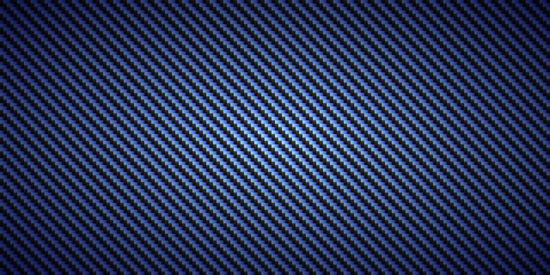 Black and blue diagonal circle gradient carbon fiber seamless texture pattern illustration.
