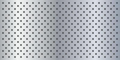 Metal peg board perforated holes texture background material with oval holes seamless pattern vector