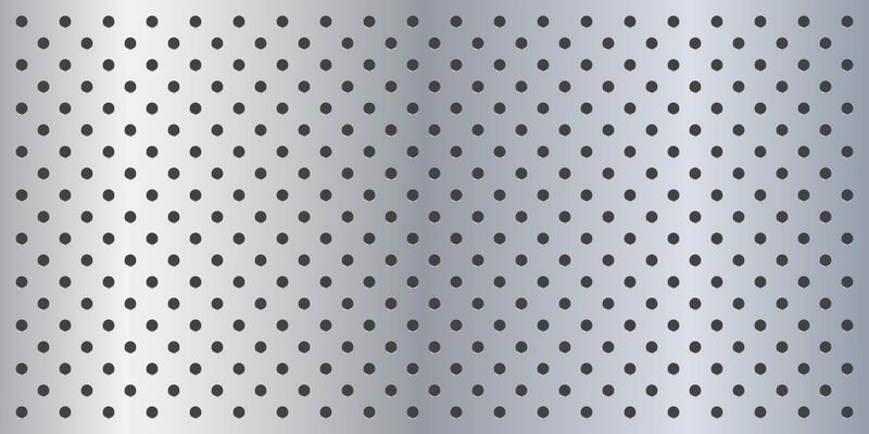 Metal peg board perforated holes texture background material with oval holes seamless pattern