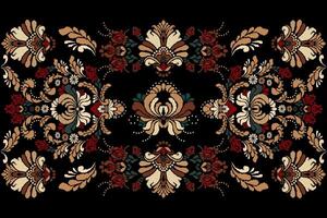 Incorporate elegance into your work with this exquisite damask pattern. vector