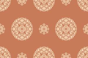 Seamless pattern with damask ornament. vintage background. vector