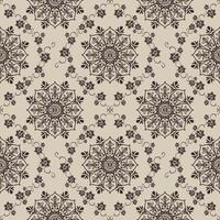 Seamless pattern with mandalas. Vintage decorative elements. vector