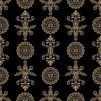 Add a layer of elegance to your projects with this intricate damask pattern. vector