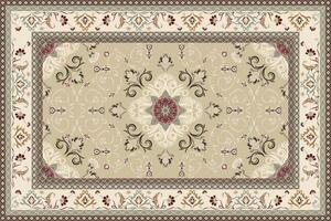 Vintage Arabic pattern.Persian colored carpet.Rich ornament for fabric design,handmade,interior decoration,textiles.Abstract design of persian carpet with ornament. vector