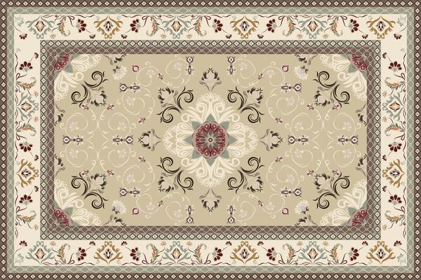 Vintage Arabic pattern.Persian colored carpet.Rich ornament for fabric design,handmade,interior decoration,textiles.Abstract design of persian carpet with ornament.