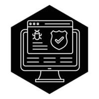 Malware Protection Shield Security Icon design vector