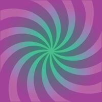 A purple and green spiral pattern on a purple background vector