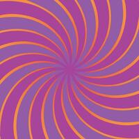 A purple and orange spiral background with a spiral pattern vector