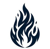 Fire flame icon illustration with a background vector