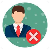 Remove User icon concept vector