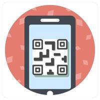 QR Code icon concept vector