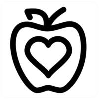 Dietary Food and nutrition in black color vector