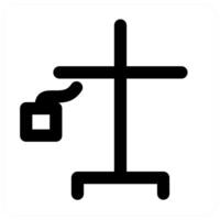 IV Drip Stand icon in black color vector