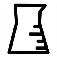 Flask and science in black color vector