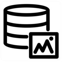 Server Image icon concept in black color vector