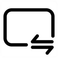Synchronization and syncing icon in black color vector