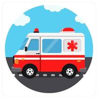 Ambulance and emergency vector