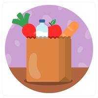 Eatables icon concept vector