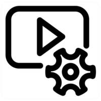 Setting and production in black color vector