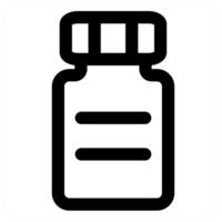 Syrup and medical in black color vector