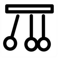 Newton and physics in black color vector