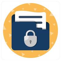 Secure Folder icon concept vector