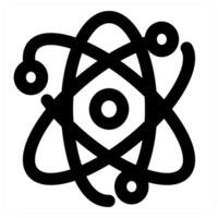 Orbit and planet in black color vector
