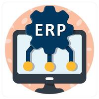ERP icon concept vector