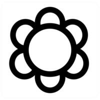 Flower and nature in black color vector
