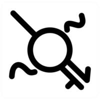 Gender and identity in black color vector