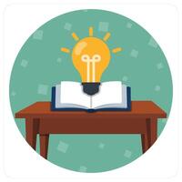 Knowledge icon concept vector