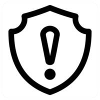 Security Info icon concept in black color vector