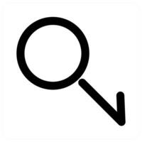 Gender and equality icon concept in black color vector