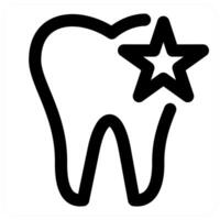 Teeth and dental icon concept in black color vector