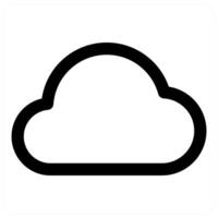 Cloud and sky in black color vector