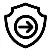 Send Security icon concept in black color vector