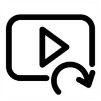Refresh and in black color vector