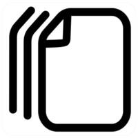Duplicate Copy and copy in black color vector