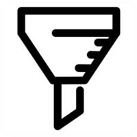Filter and adjust in black color vector