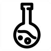 Experiment and science icon in black color vector