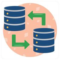 Data Transfer and data icon vector